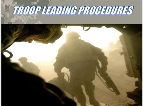 Troop Leading Procedures Tlp Powerpoint Ranger Pre Made Military