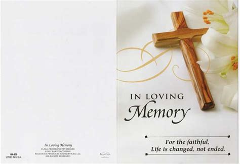 In Loving Memory Mass Card Of The Deceased 03 1018 Tonini Church Supply