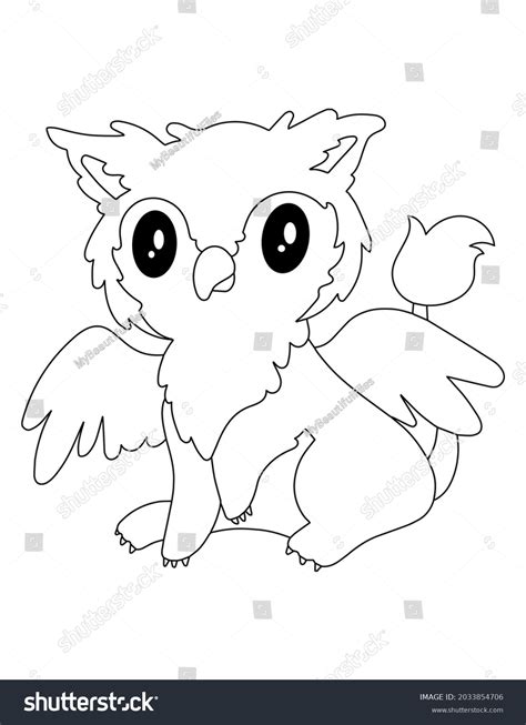 Griffin Coloring Page Kids Stock Illustration 2033854706 Shutterstock