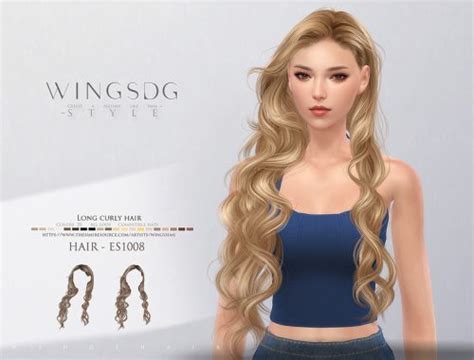 Wings Hair Sims4 Tts1023 F The Sims 4 Catalog