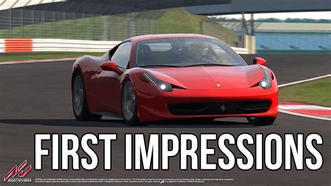 Assetto Corsa My First Impressions Youtube