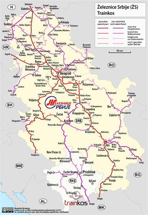 Mapa Srbije Putevi