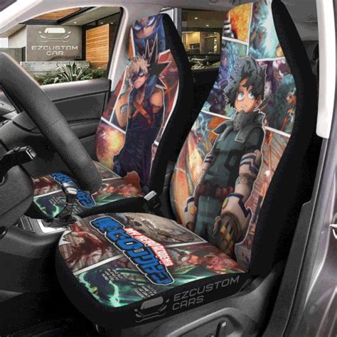 Bakugou And Deku Mixed My Hero Academia Anime Car Seat Covers Car