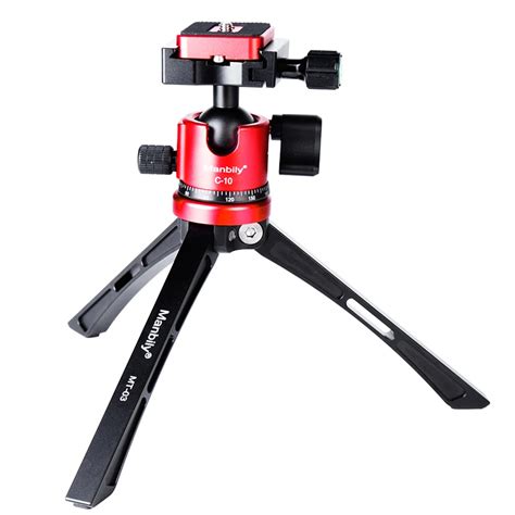 Compact Aluminum Camera Travel Tripod Stand With 360 Ball Head For