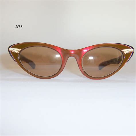 195060s Cats Eye Sunglasses With Original Glass Lenses Dead Mens Spex