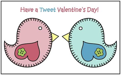 Love Birds Printable Valentine Card