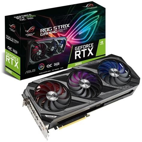 ASUS ROG STRIX RTX 3090 O24G GAMING GDDR6X Graphics Card ROG STRIX