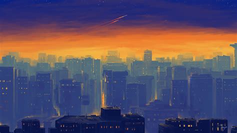 1920x1080 Cityscape Illustration 4k Laptop Full Hd 1080p