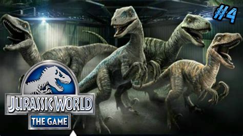 Jurassic World The Game Part 4 Raptor Squad New Hybrids And More Youtube