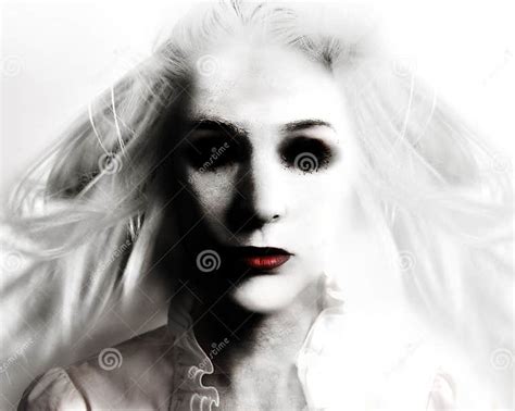 Scary Evil Ghost Woman In White Stock Photo Image Of Costume Anger