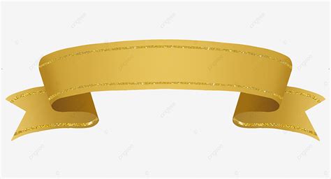 Dise O De Png De Pancarta Dorada Png Dibujos Gold Banner Faixa De Oro