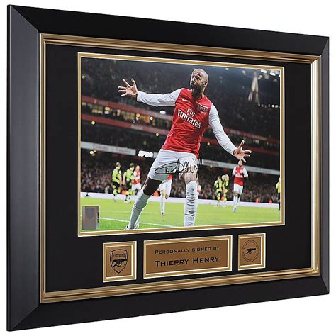 Arsenal Henry 2012 Framed Signed Photo Official Online Store