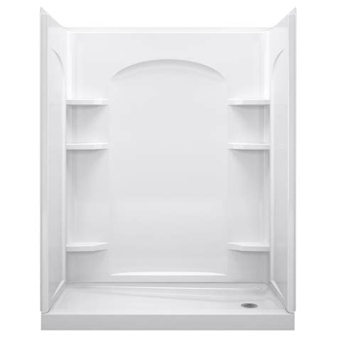 Shop shower stalls & enclosures and a variety of bathroom products online at lowes.com. Sterling Ensemble White Vikrell Wall and Floor 4-Piece ...