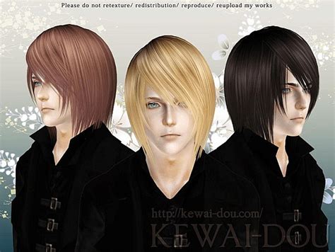 Shikishima Hairstyle By Kewai Dou Sims 3 Hairs