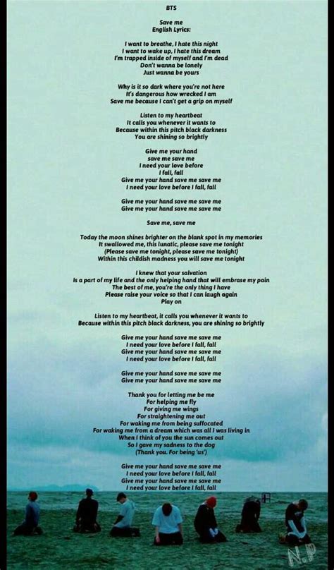 Pradeep kumar sings the song, as sirivennela seetharama sastry penned lyrics. BTS SAVE ME LYRICS in english | K-Pop Amino