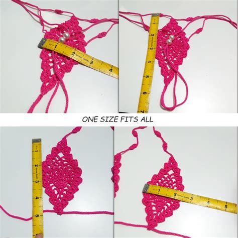 Crochet Extreme Micro G String Bikini See Through Teardrop Etsy Finland