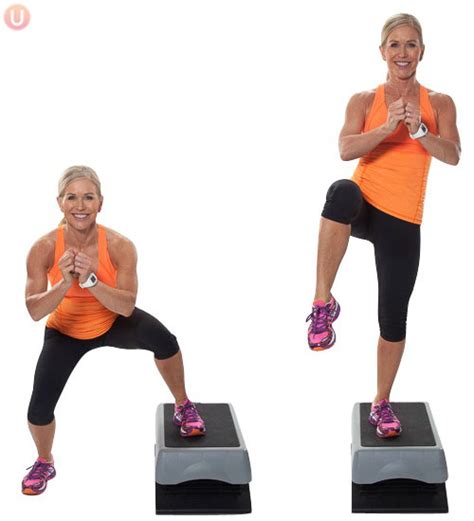 How To Do Elevated Squat With A Knee Lift