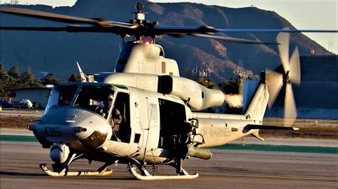 Uh 1y Venom Super Huey Helicopters Start Up And Takeoff Us Marine