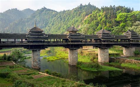 Chengyang Wind And Rain Bridge From The Most Beautiful Bridges In