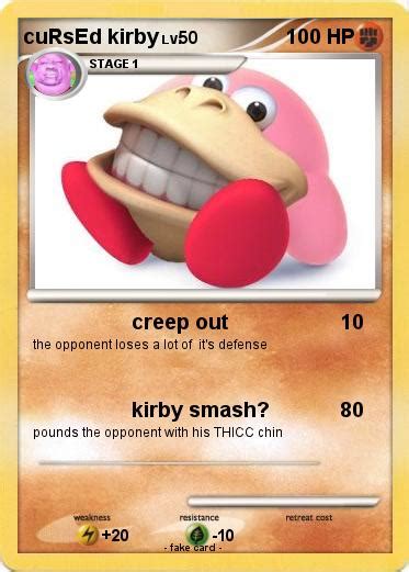 Pokémon Cursed Kirby Creep Out My Pokemon Card