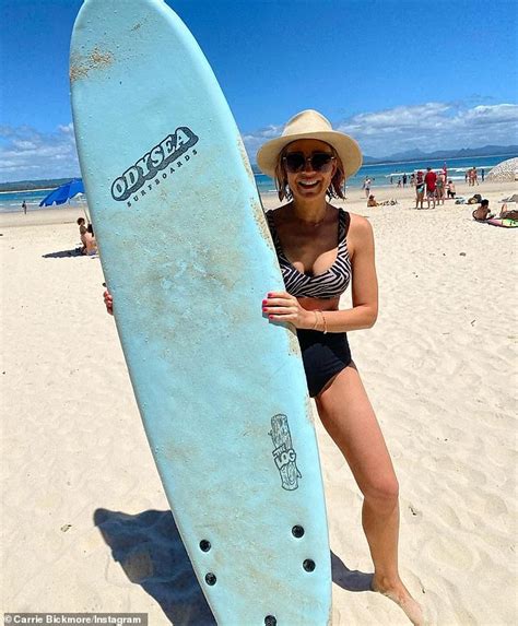 The Projects Carrie Bickmore Flaunts Her Toned Summer Body In A Bikini