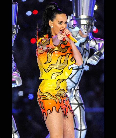 Singer Katy Perry Performs During The Pepsi Super Bowl Xlix Halftime