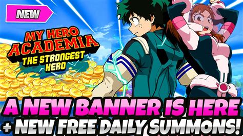 The New Banner Is Here With New Free Daily Summons My Hero Academia