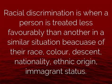 Human Rights Racial Discrimination And Racial