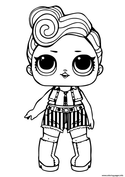lol doll funky qt coloring pages printable