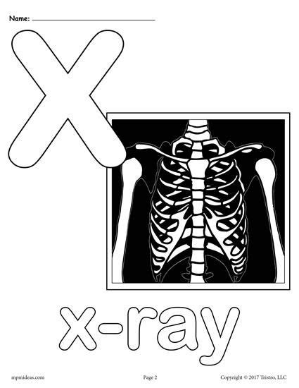 X Ray Printable Coloring Pages Coloring Reference