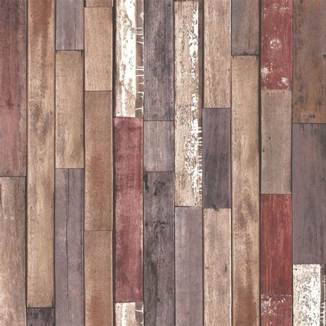 Distinctive Wood Reclaim 10m X 52cm Wallpaper Roll Wood Effect