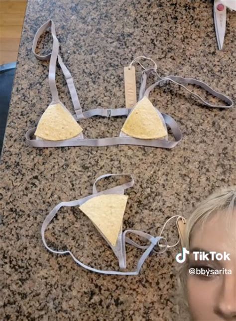 I Tried Kim Kardashians Skims Micro Bikini — Tortilla Chips Are Bigger