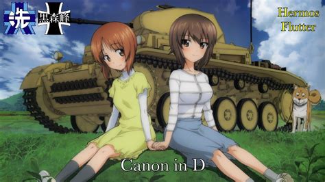 girls und panzer tribute canon in d miho and maho youtube