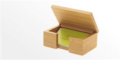 5 out of 5 stars. Bamboo Card Box, Business Card Holder | Office Supplies