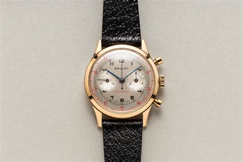 Gallet Multichron Decimal ‘big Eyes’ Gold Vintage Chronograph Shuck The Oyster Vintage Watches