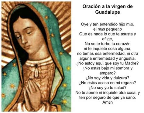 7 Oracion A La Virgen De Guadalupe Por La Salud 2k22 Institutefor