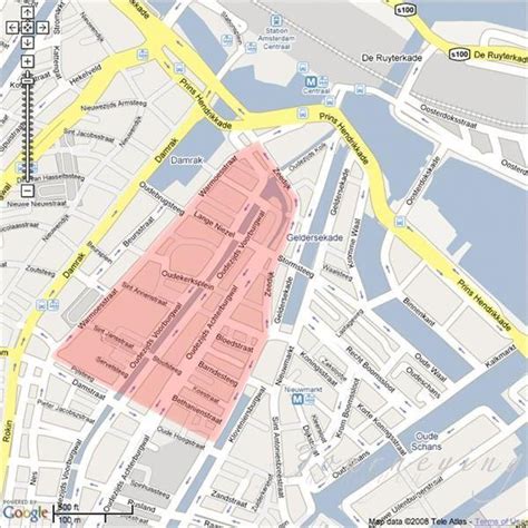 Amsterdam Red Light District Map Map Of Zip Codes