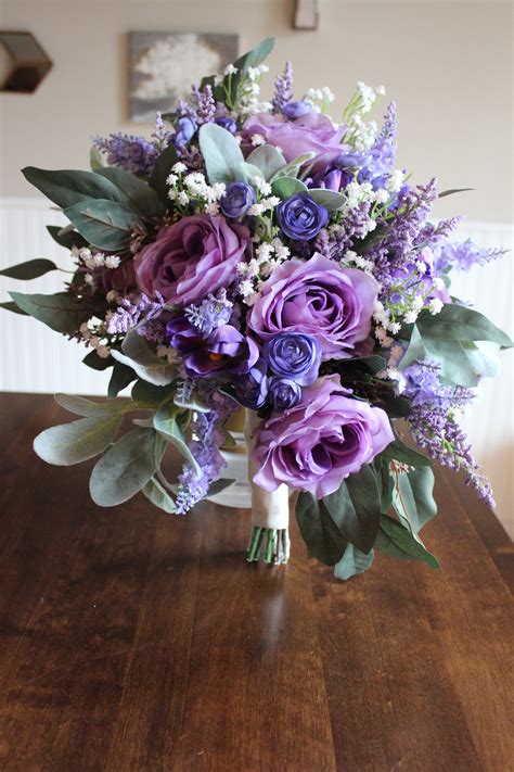 silk wedding flowers in wisteria and ivory — silk wedding flowers and bouquets online love is