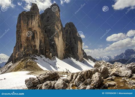 Dolomites Mountains Northern Italy Stock Photo Image Of Famous