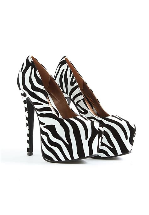 Suzy Super High Zebra Print Shoes Women Shoes Heels Zebra Print Shoes