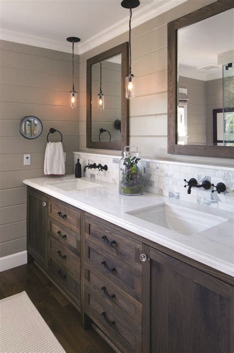 A backsplash is what you would find behind your bathroom vanity countertop that helps reduce damage to walls behind your sinks. Homeeideas.com | Vanity backsplash, Simple bathroom ...