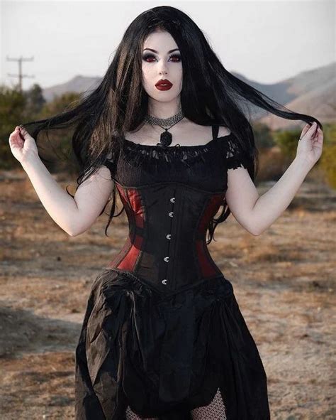 ️ ☯ ☮ Gothic Fashion Women Goth Beauty Hot Goth Girls