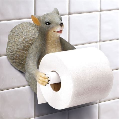 Squirrel Wall Mount Toilet Paper Roll Holder 7 Gadgets