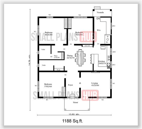 Single Floor Low Cost 3 Bedroom House Plan Kerala Style