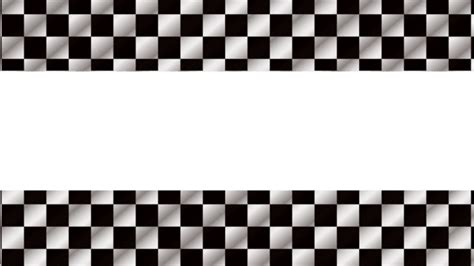 Checkerboard Creative Border Horizontal Black White Stereo Creativity