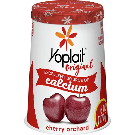 Yoplait Original Gluten Free Yogurt Single Serve Cup Cherry Orchard 6