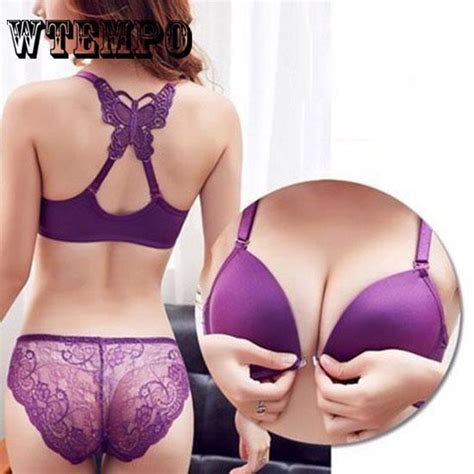 Buy Embroidered Bra Seamless Underwear Lace Bras Plump Bra Sex Push Up