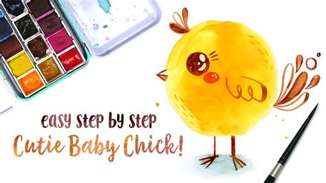 🐤 How To Paint A Cute Easter Baby Chick Easy Step By Step Beginner