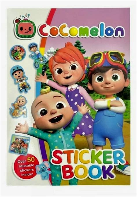 Cocomelon Colouring Activity And Sticker Fun Book Etsy Australia