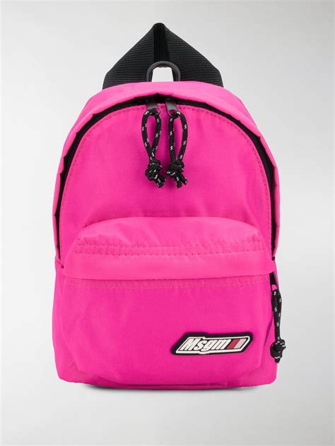 Msgm Mini Backpack Pink Modes